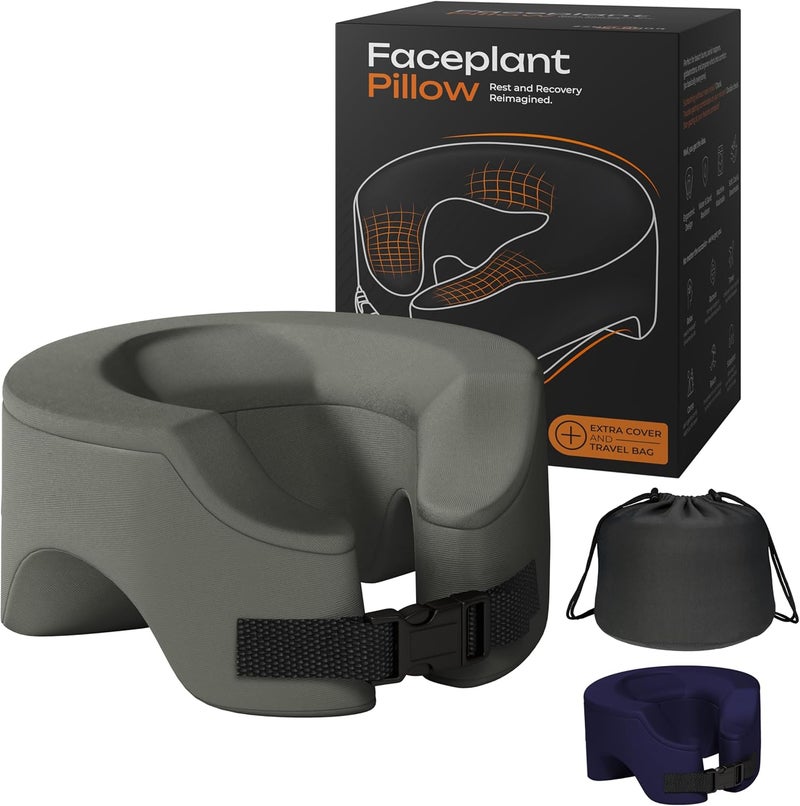 ZENCLOUD9 Faceplant Face Down Pillow - Adjustable Memory Foam Stomach Sleeping Pillow - Face Down Pillow after Eye Surgery - Massage Headrest for Bed - and Prone Cushion for Rest and Recovery Reimagined - Image 1